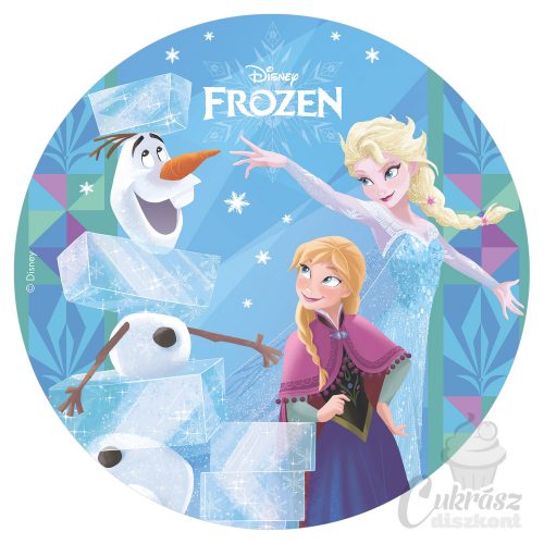 GY díszített ostyalap Frozen I. 20cm