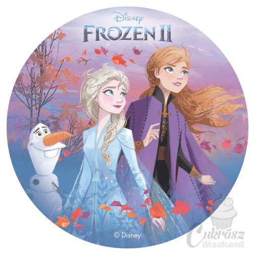 GY díszített ostyalap Frozen II. 20cm