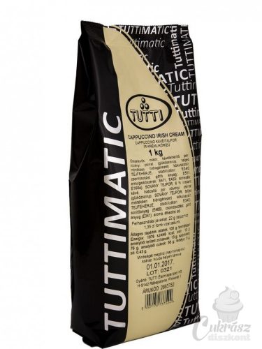 Cappuccino por Irish cream 1kg-os Tuttimatic