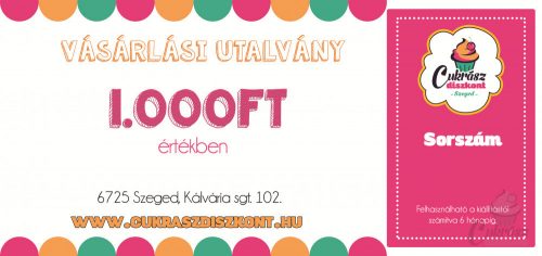 Vásárlási utalvány 1000Ft