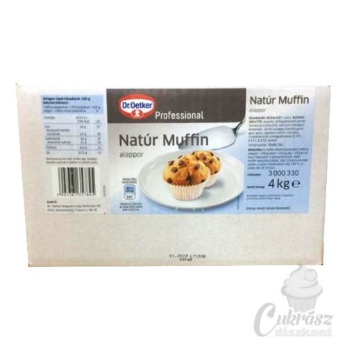 Dr.Oetker natúr muffin alappor 4kg