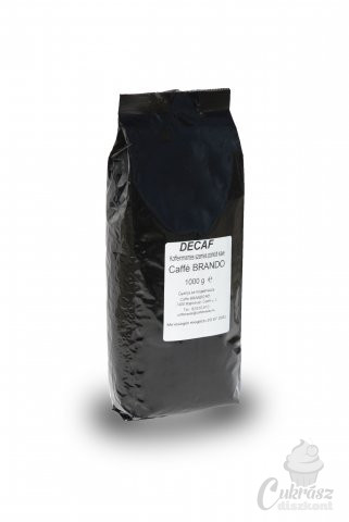 Kávé Caffe Brando koffeinmentes robusta 100% kávé 1kg-os