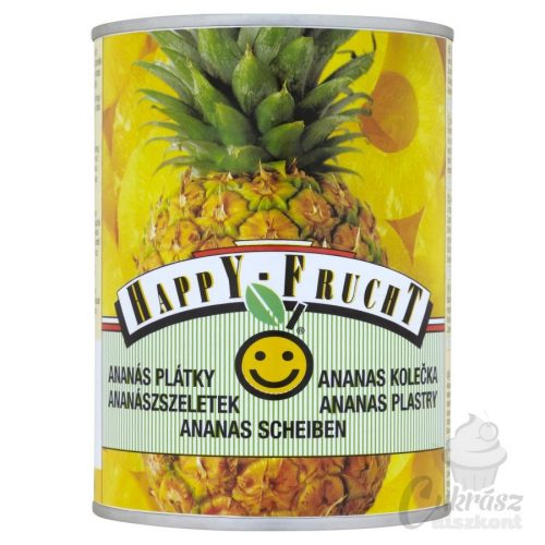 Ananász konzerv körsz. 567g/340g Happy-Frucht