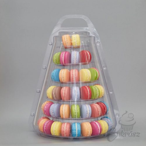 NS műa. macaron torony 6 szintes+tartó