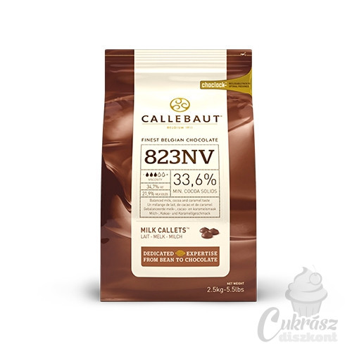 Callebaut tejcsokoládé 33.6% 2.5kg-os