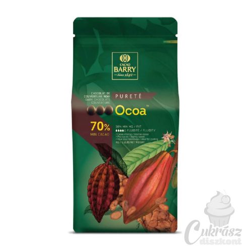 Cacao Barry Ocoa 70,4% étcsokoládé 1kg