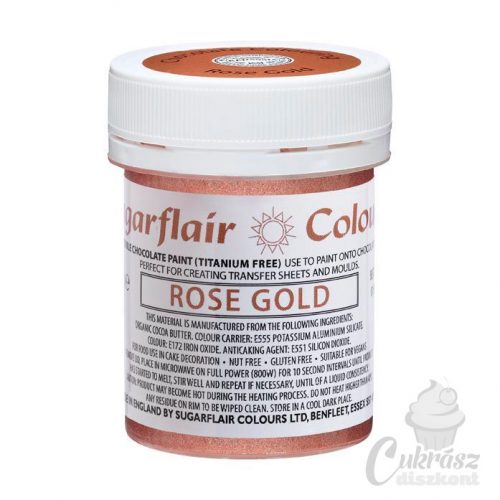 NL Sugarflair csokifesték rose gold 35g