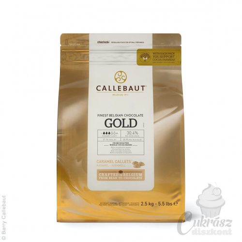 Callebaut Gold fehércsokoládé karamellel 2,5kg