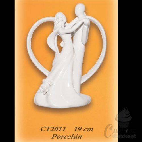 GY nászpár /CT2011/ táncoló pár porcelán 18cm