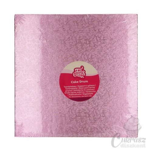 NL tortadob négyzet pink 30,5cm