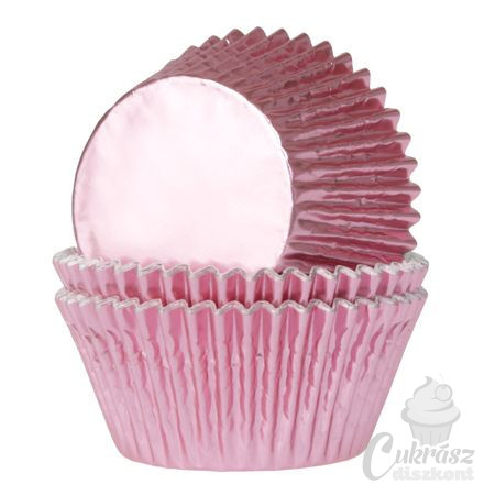 NL muffin kapszli pink fóliázott 24db