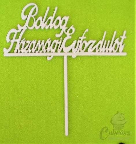 Díszítő beszúró fa Boldog Házassági Évfordulót