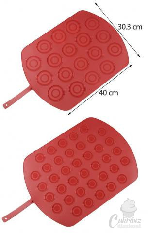W szilikon macaron sütőlap 30*40cm 2 oldalú